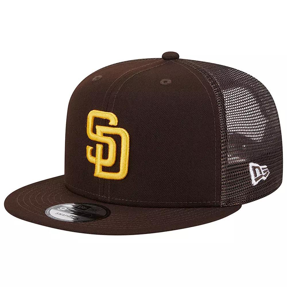 Men's New Era Brown San Diego Padres Team Color Trucker 9FIFTY Snapback Hat Product Image