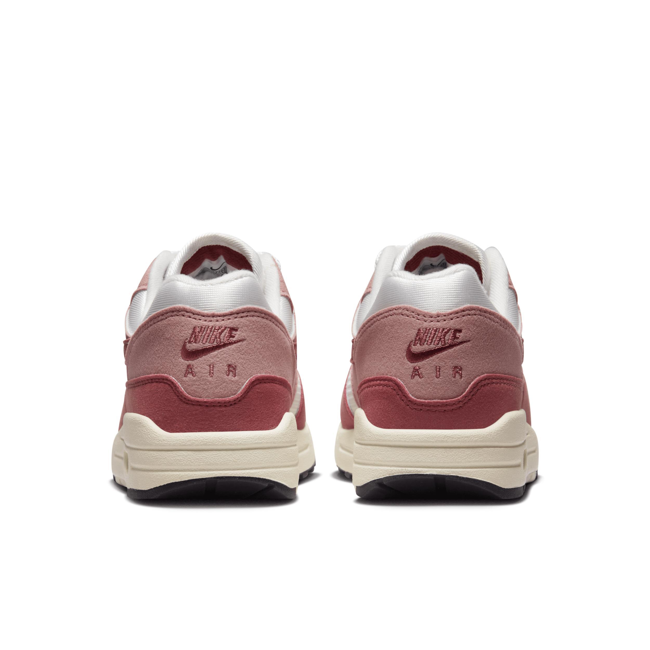 Nike Womens Air Max 1 87 - Shoes White/Pink/Black Product Image