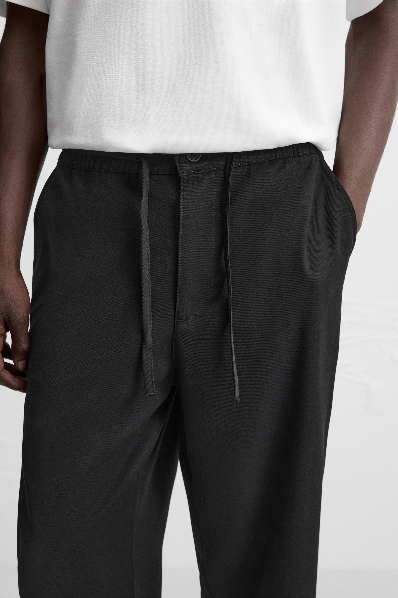 REGULAR FIT LYOCELL - VISCOSE PANTS Product Image