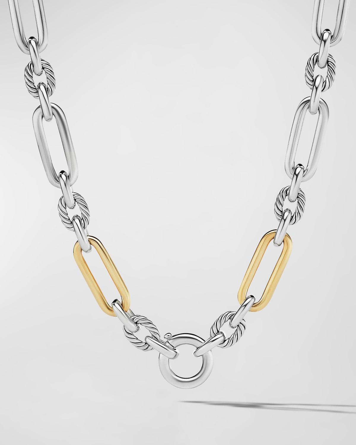 9.8mm Lexington Chain Necklace in Silver and Gold, 20L Product Image