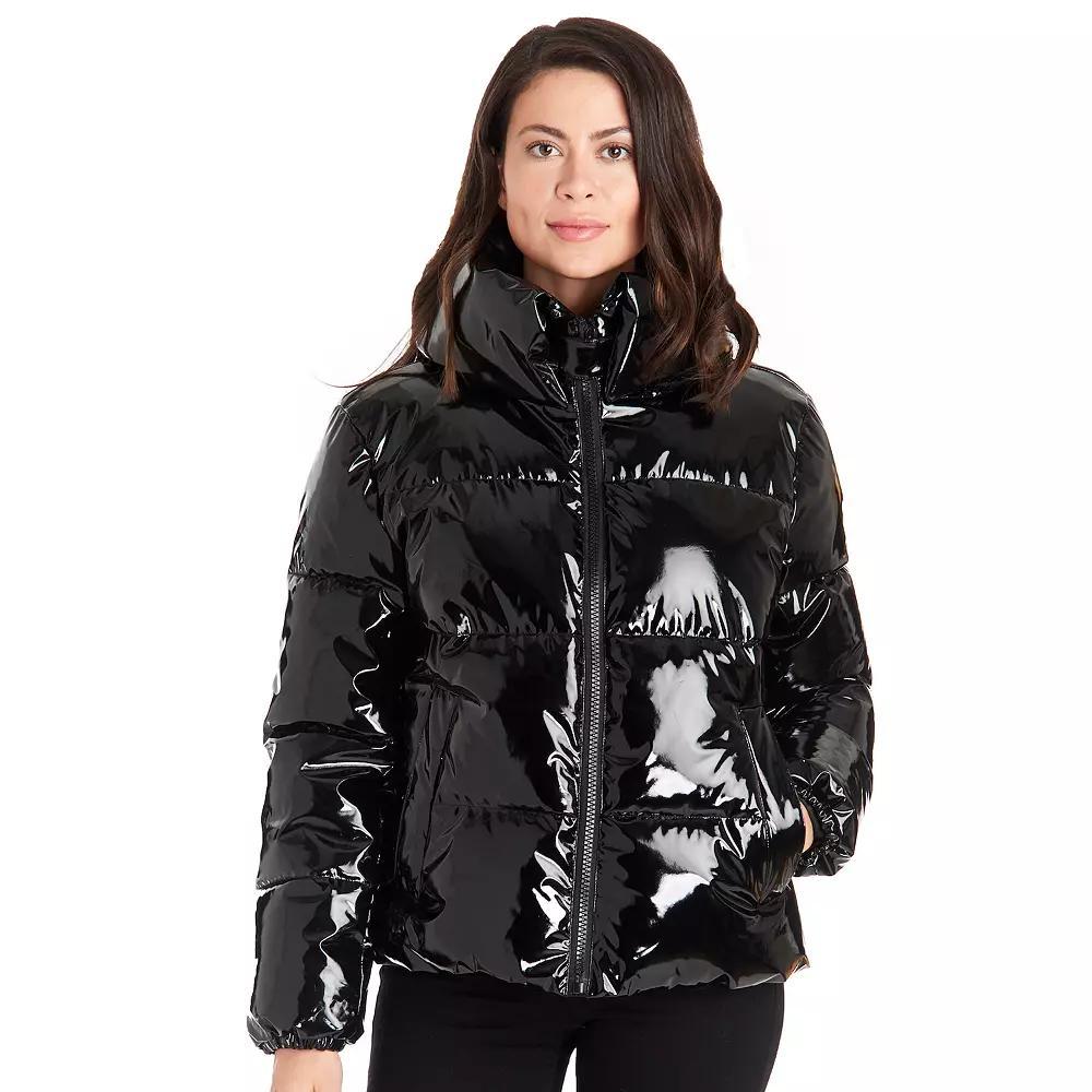 Women's Fleet Street Shiny Puffer Coat,  Product Image
