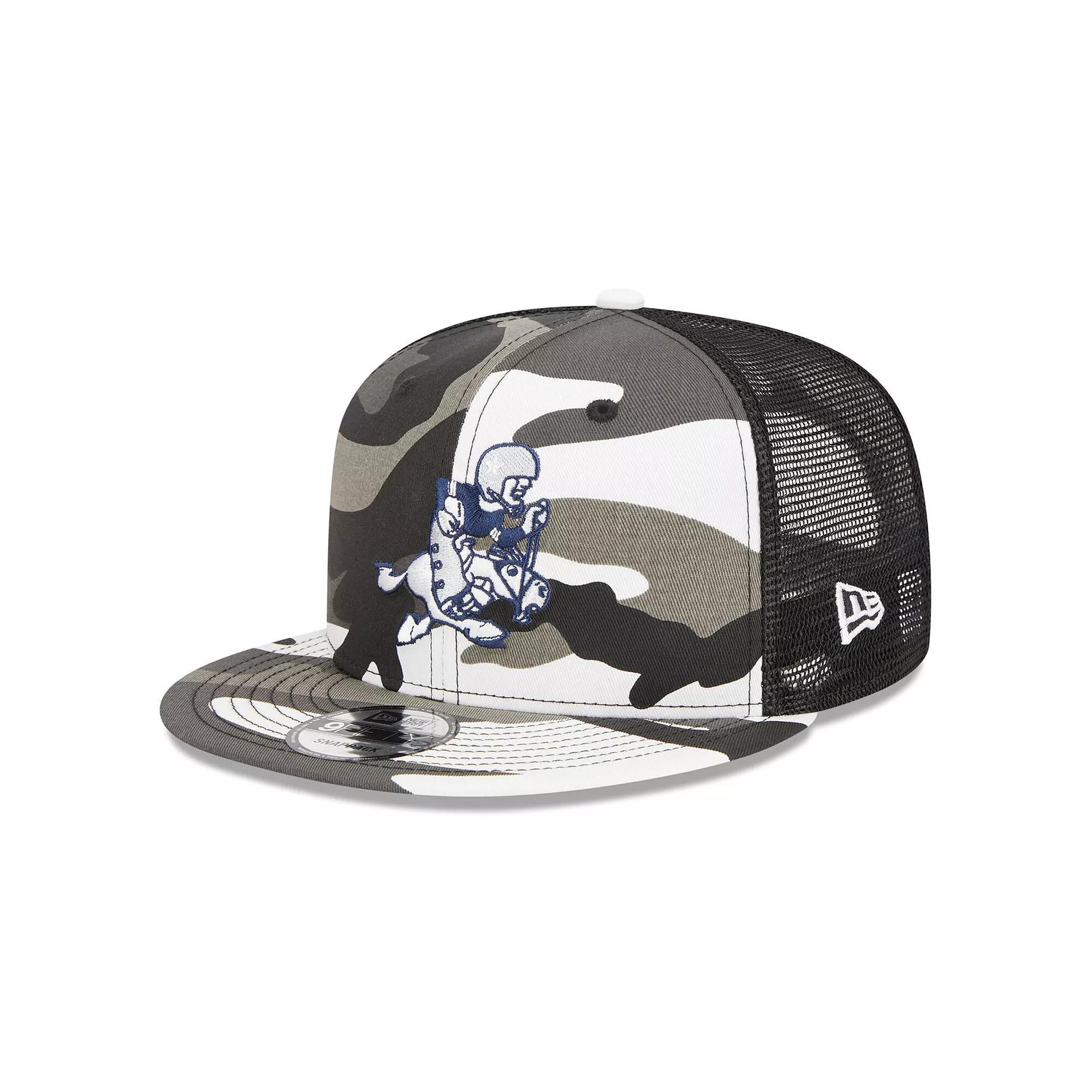 Men's New Era Urban Camo Dallas Cowboys 9FIFTY Trucker Snapback Hat, Green Product Image