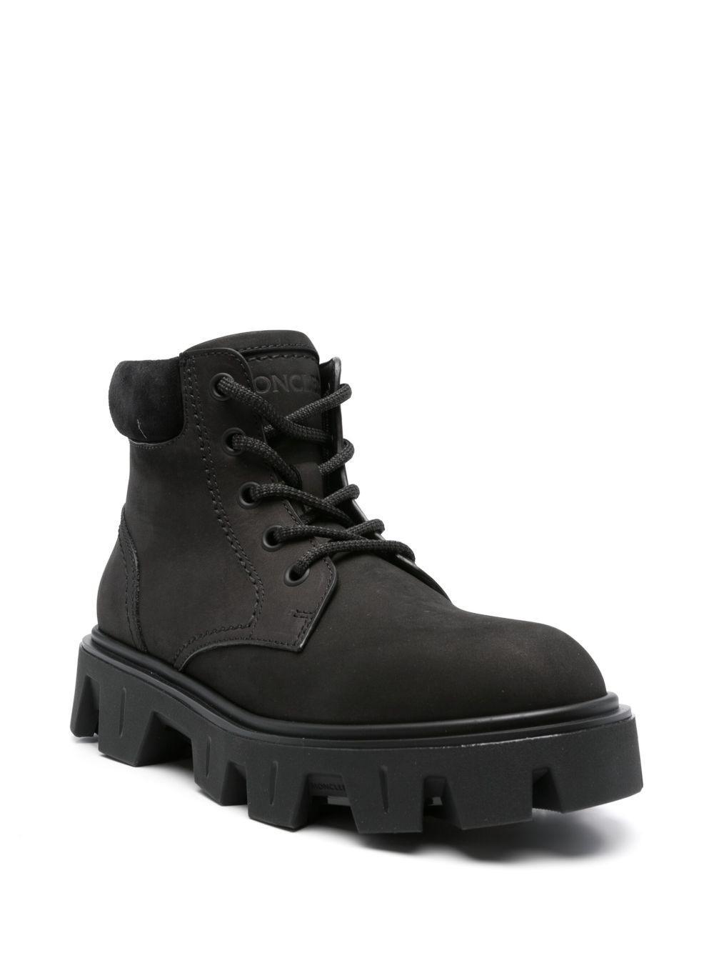 lace-up rubber-sole boots Product Image