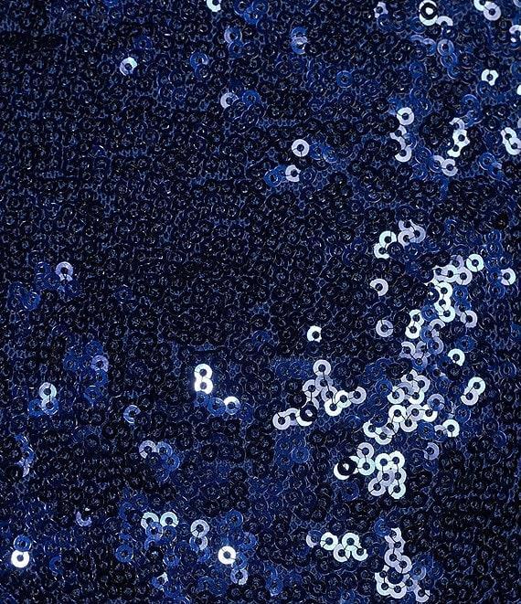 B. Darlin Sequin V-Neck Long Dress With Train Product Image