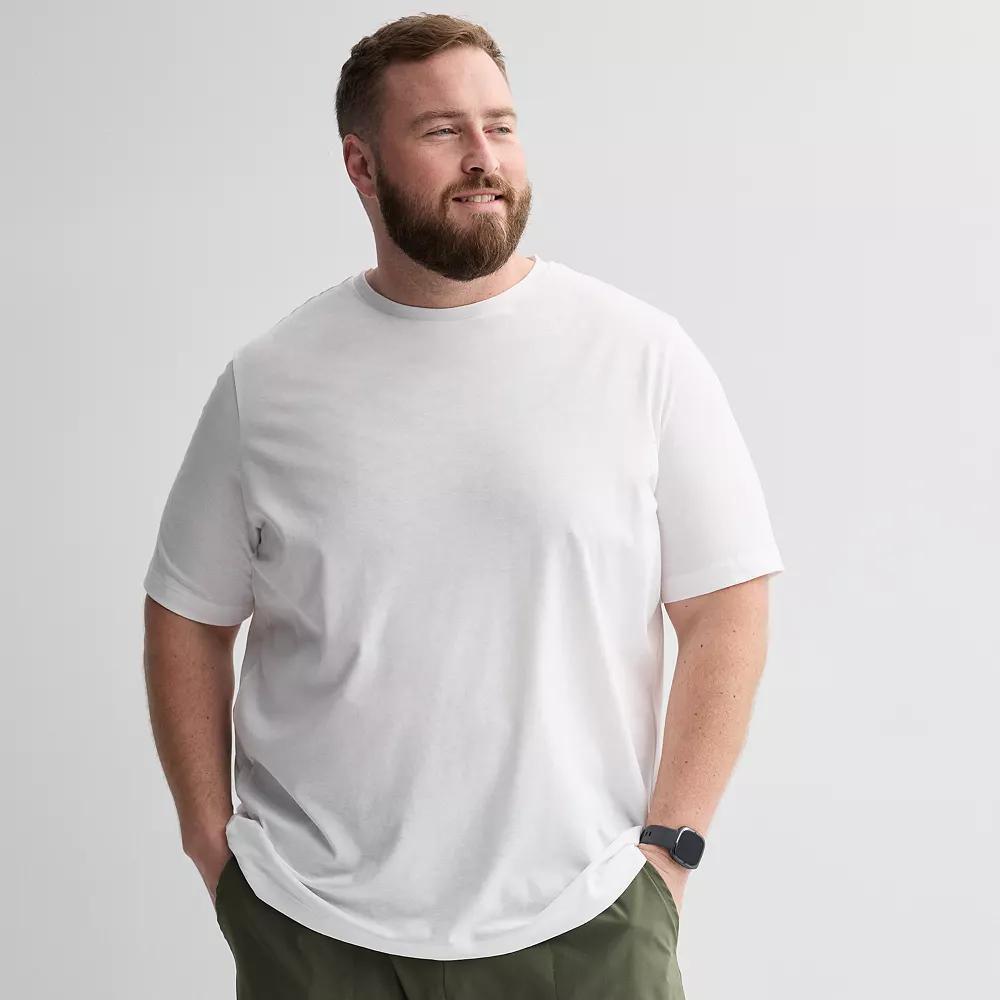 Big & Tall Tek Gear® Essential Gear Tee, Men's, Size: 3XB, Modern White Product Image