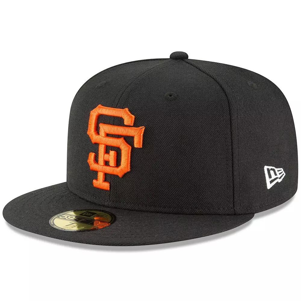 Men's New Era Black San Francisco Giants Cooperstown Collection Wool 59FIFTY Fitted Hat, Size: 7 5/8 Product Image