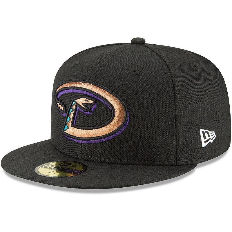 Men's New Era Black Arizona Diamondbacks Cooperstown Collection Wool 59FIFTY Fitted Hat, Size: 8 Product Image