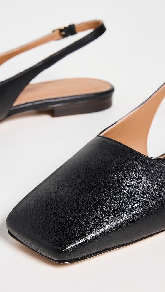 Mansur Gavriel Square Toe Slingback Flats | Shopbop Product Image