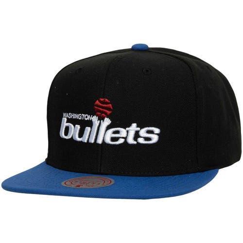 Mens Mitchell & Ness Black Washington Bullets Hardwood Classics Essentials 2.0 Snapback Hat - Black Product Image