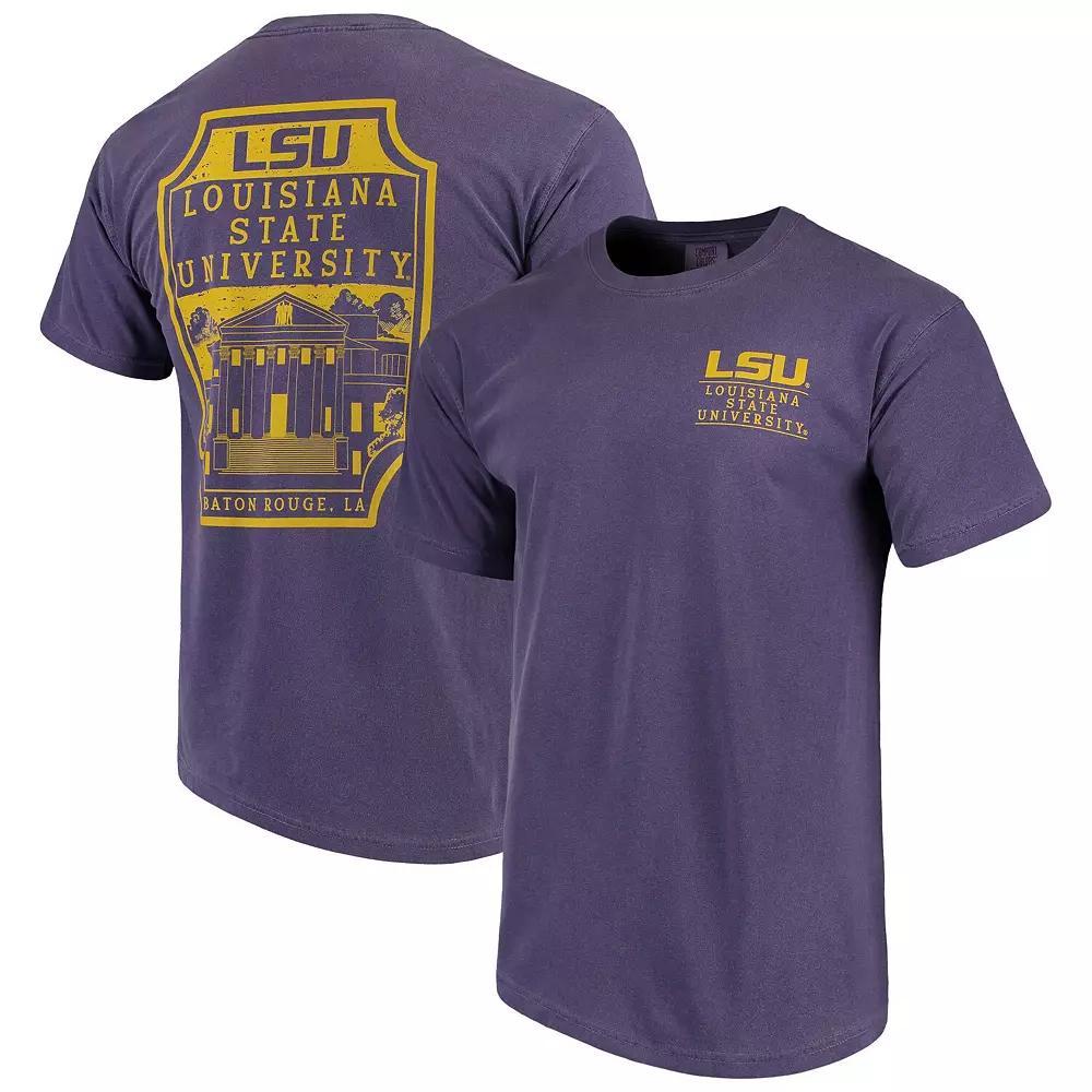 Men's Purple LSU Tigers Comfort Colors Campus Icon T-Shirt, Size: Large Product Image