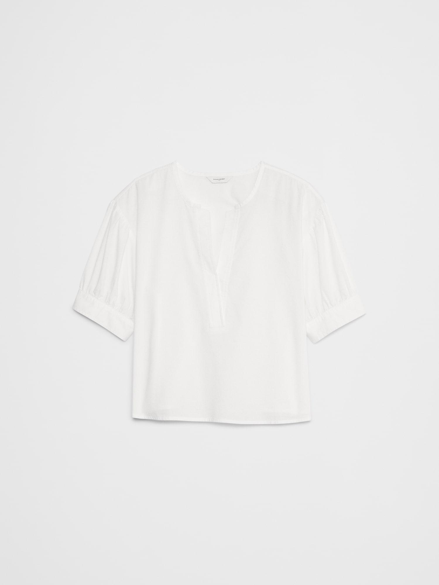 Puff-Sleeve Popover Top Product Image