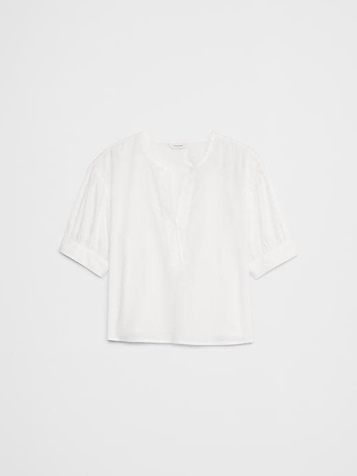 Puff-Sleeve Popover Top Product Image