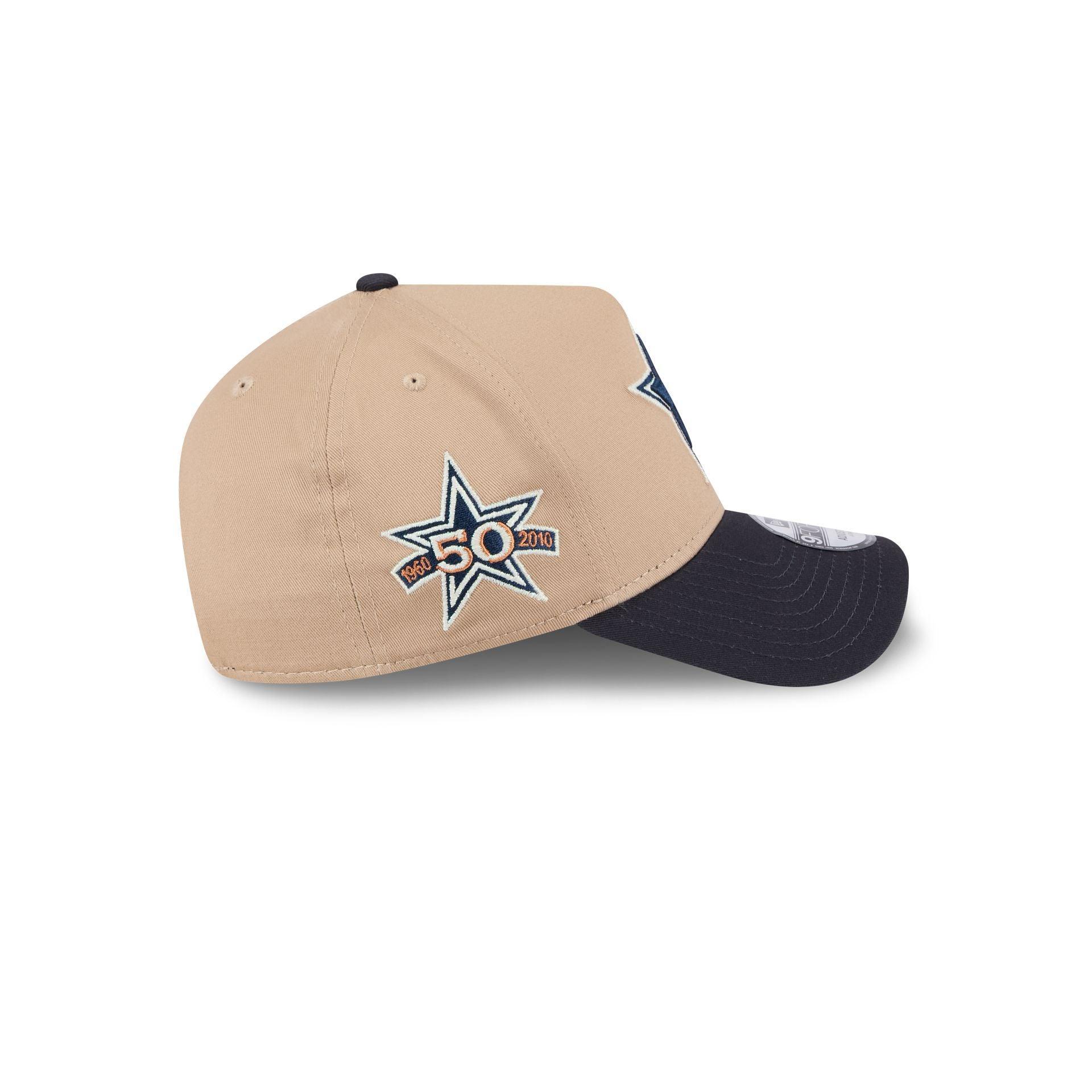 Dallas Cowboys Beige Khaki 9FORTY A-Frame Snapback Hat Male Product Image