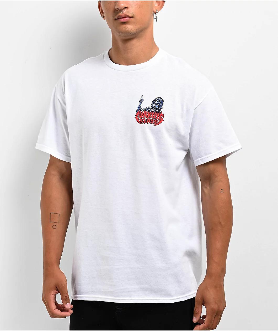 Lurking Class by Sketchy Tank x Matt Stikker Madness White T-Shirt Product Image