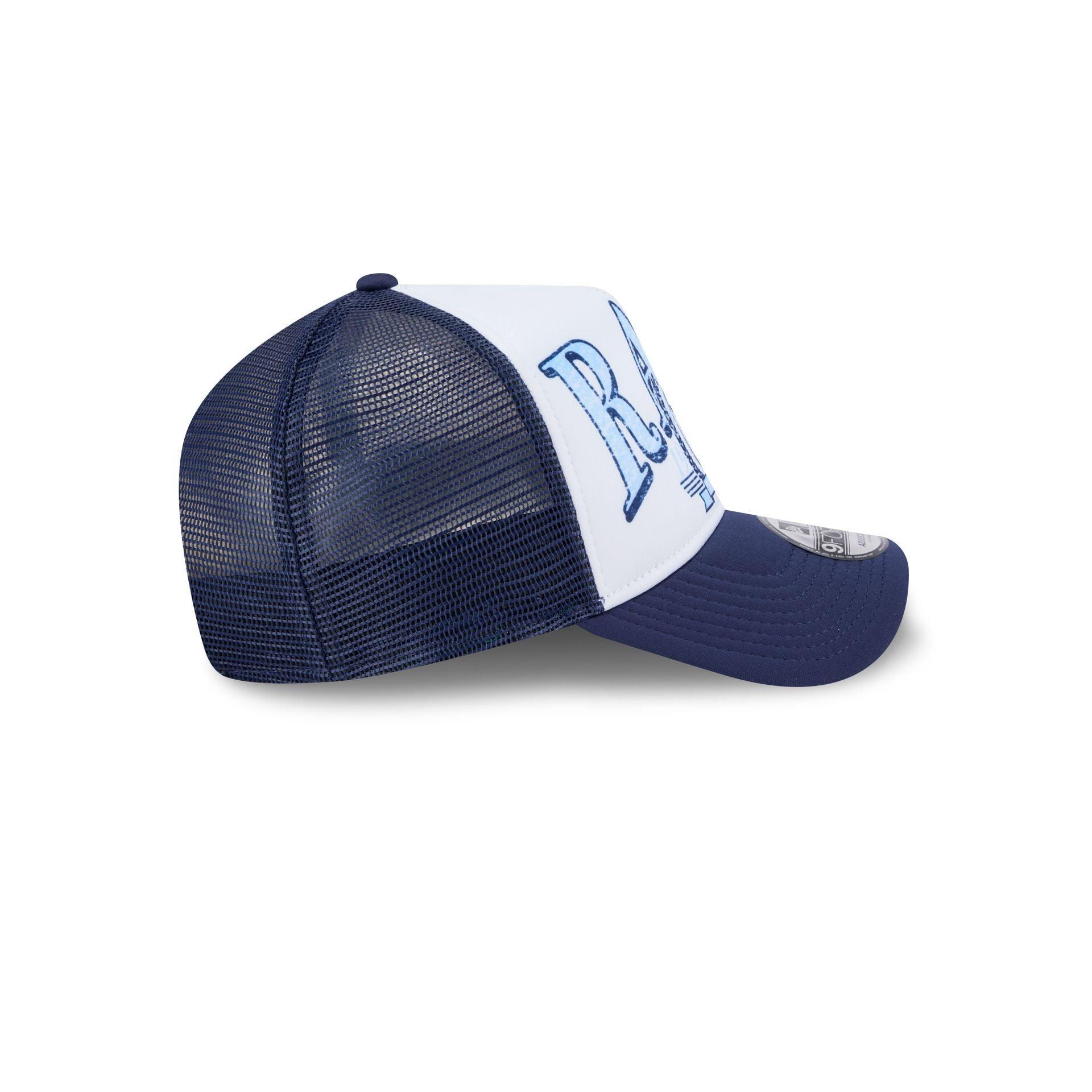 Tampa Bay Rays Distressed 9FORTY A-Frame Trucker Hat Male Product Image