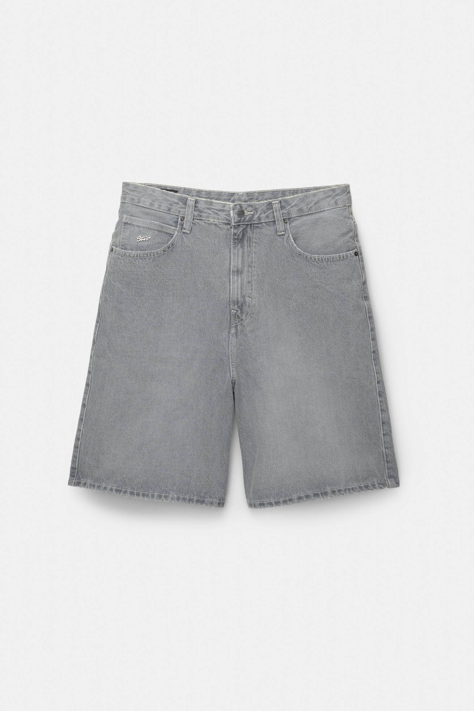 Loose baggy denim Bermuda shorts Product Image