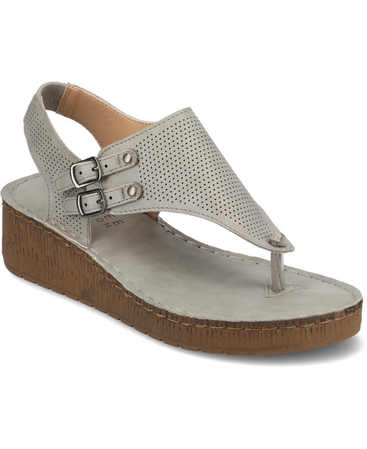 Journee Mckell Womens Wedge Sandals Product Image