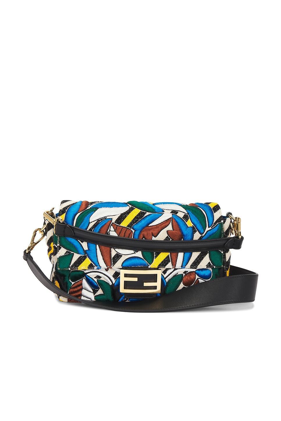 Fendi Embroidered Mama Baguette Shoulder Bag FWRD Renew Product Image