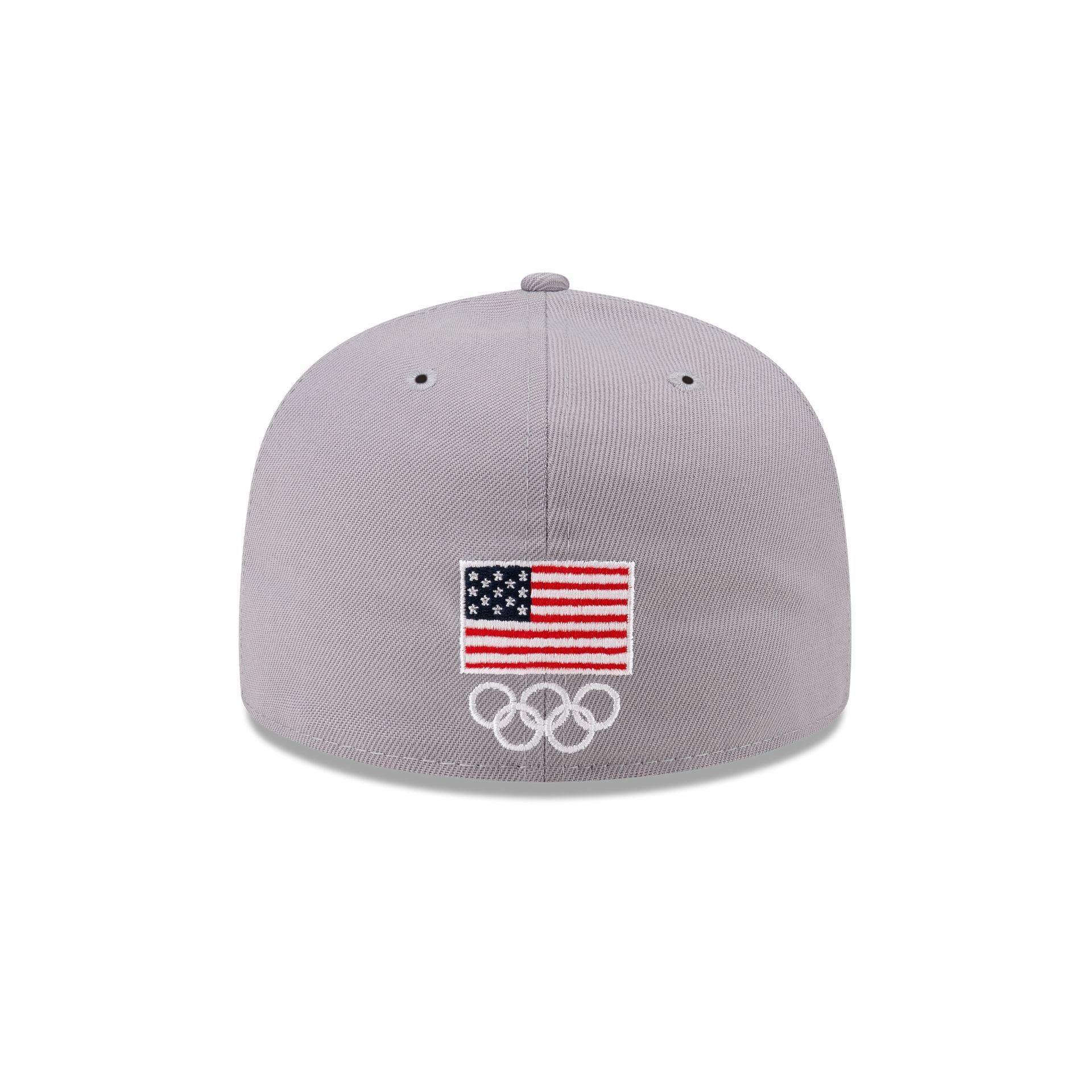 Team USA Skateboarding Gray 59FIFTY Fitted Hat Male Product Image