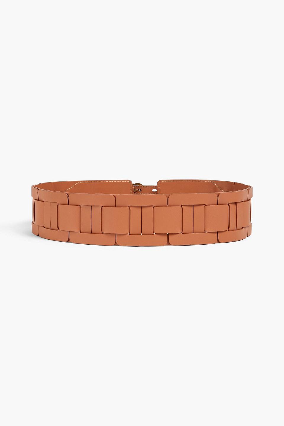 Leather Belt In Light Brown Product Image