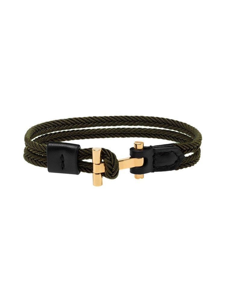 TOM FORD T Logo Plaque Bracelet In Brown Product Image