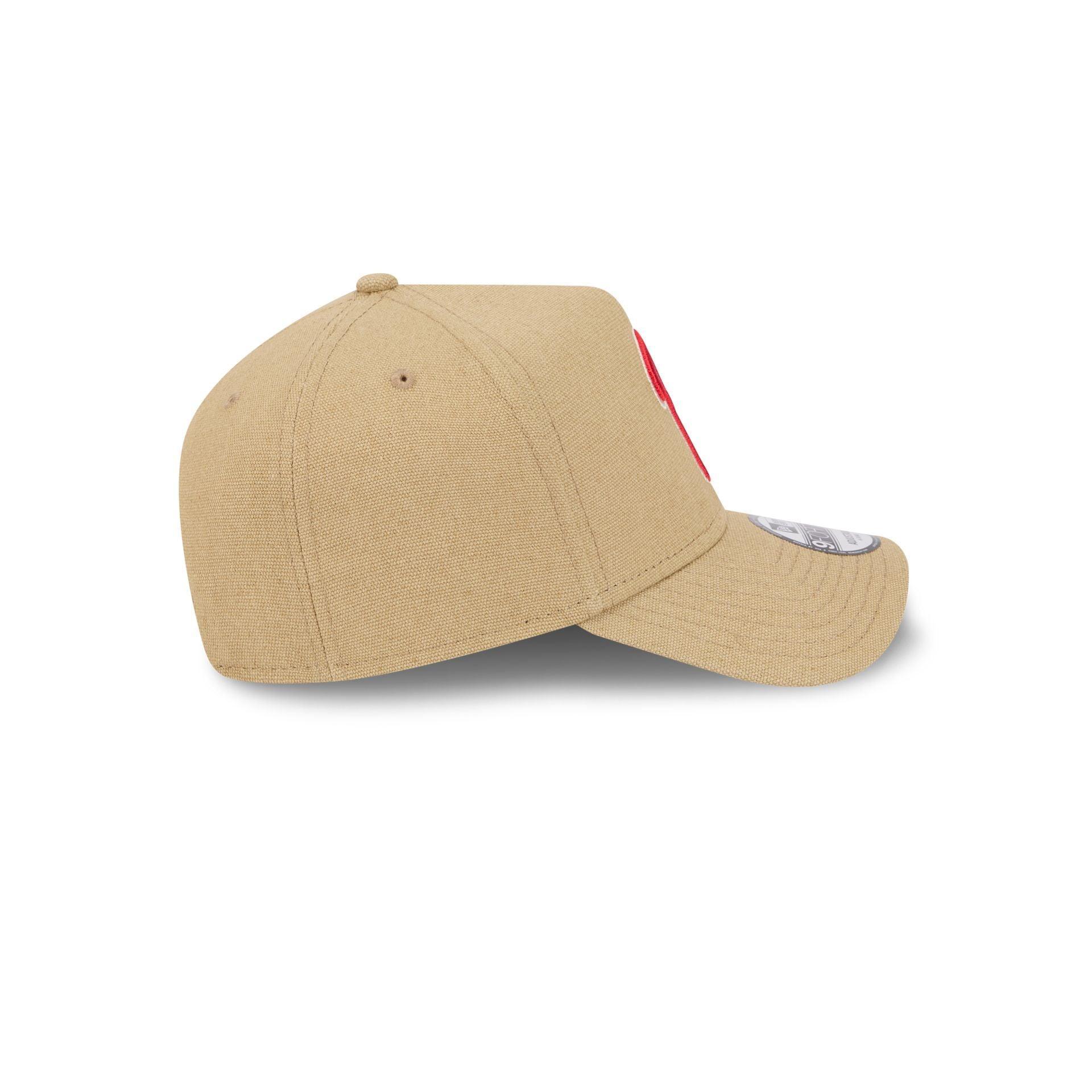 Philadelphia Phillies Logo Essentials Khaki 9FORTY A-Frame Snapback Hat Male Product Image