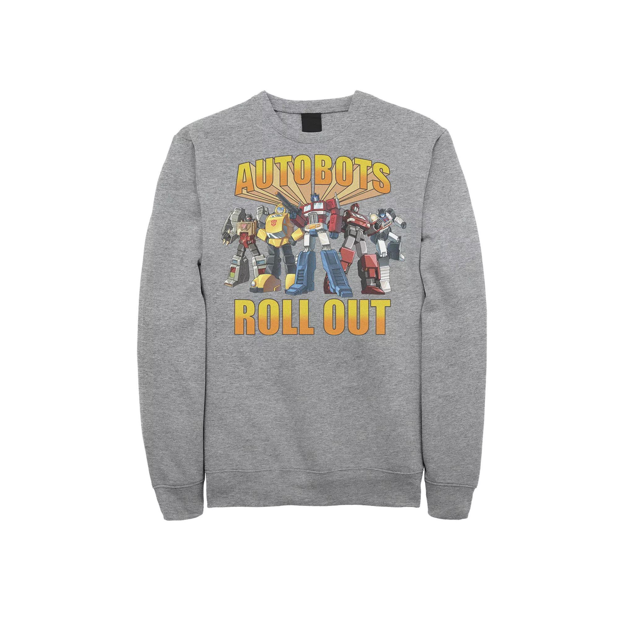 Men's Transformers Group Shot Autobots Roll Out Sweatshirt,  Product Image