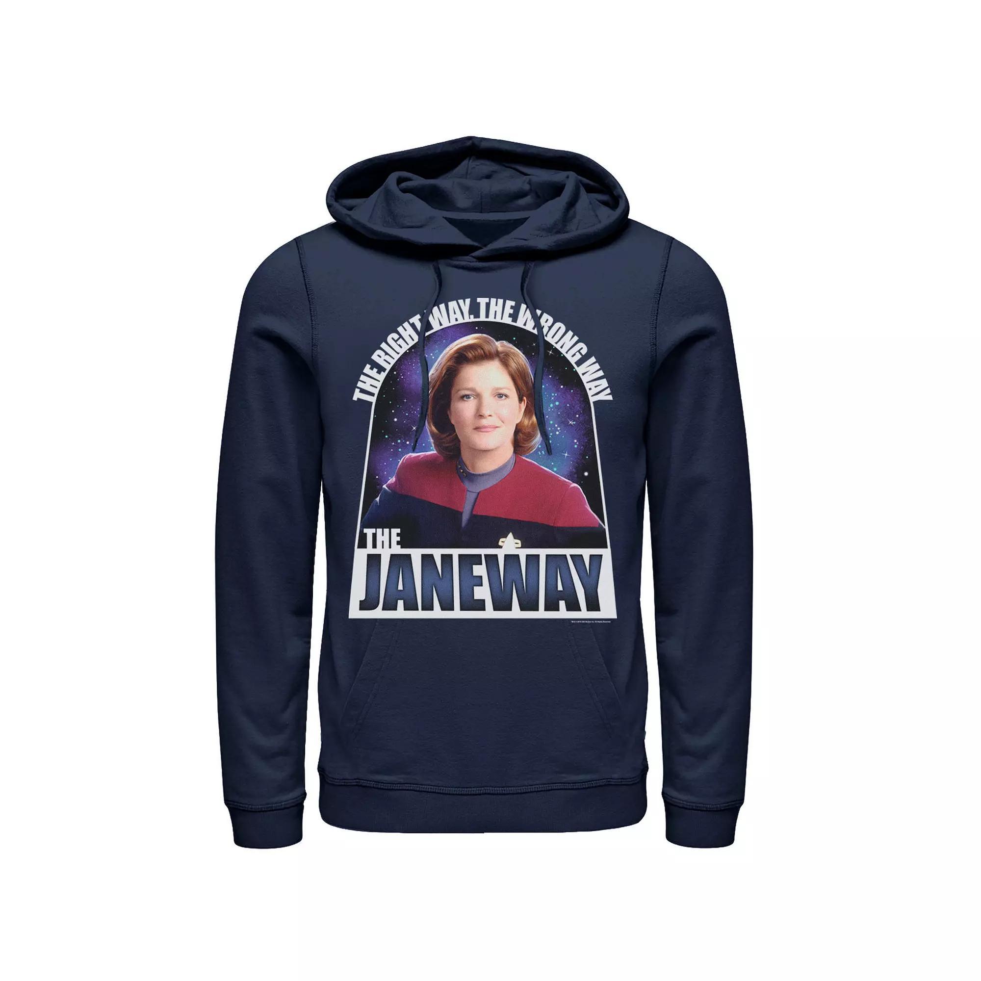 Men's Star Trek Voyager Capt. Janeway Right Way Hoodie,  Product Image
