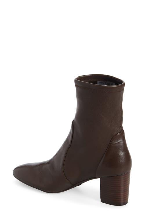 STUART WEITZMAN 60mm Yuliana Booties Walnut/dark Brown In Walnut/dark Brown Leather Product Image