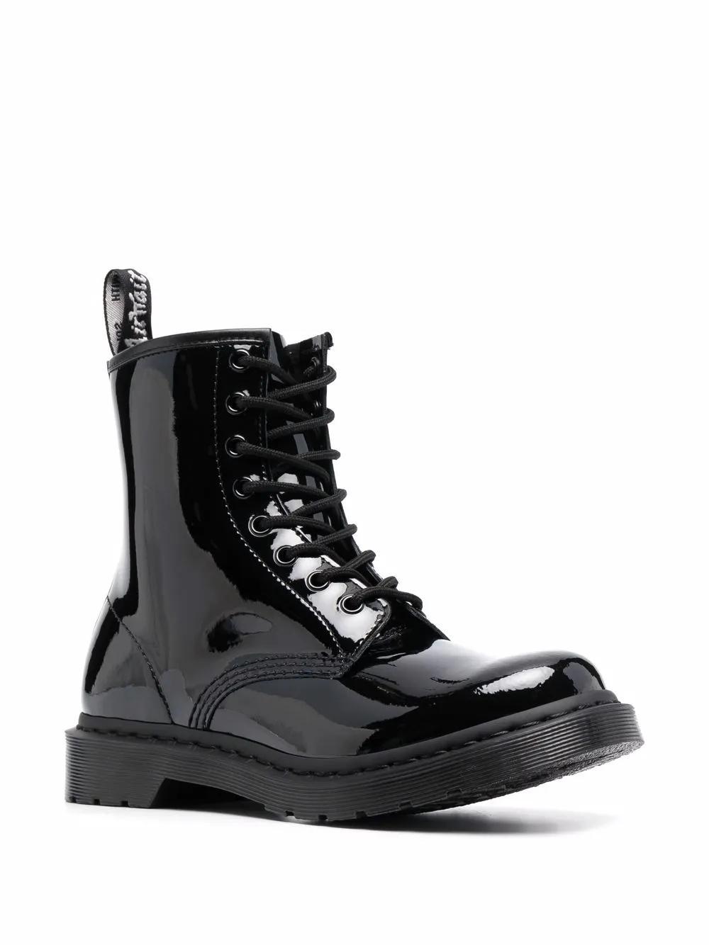 DR. MARTENS' High-shine Ankle Boots In Black Product Image