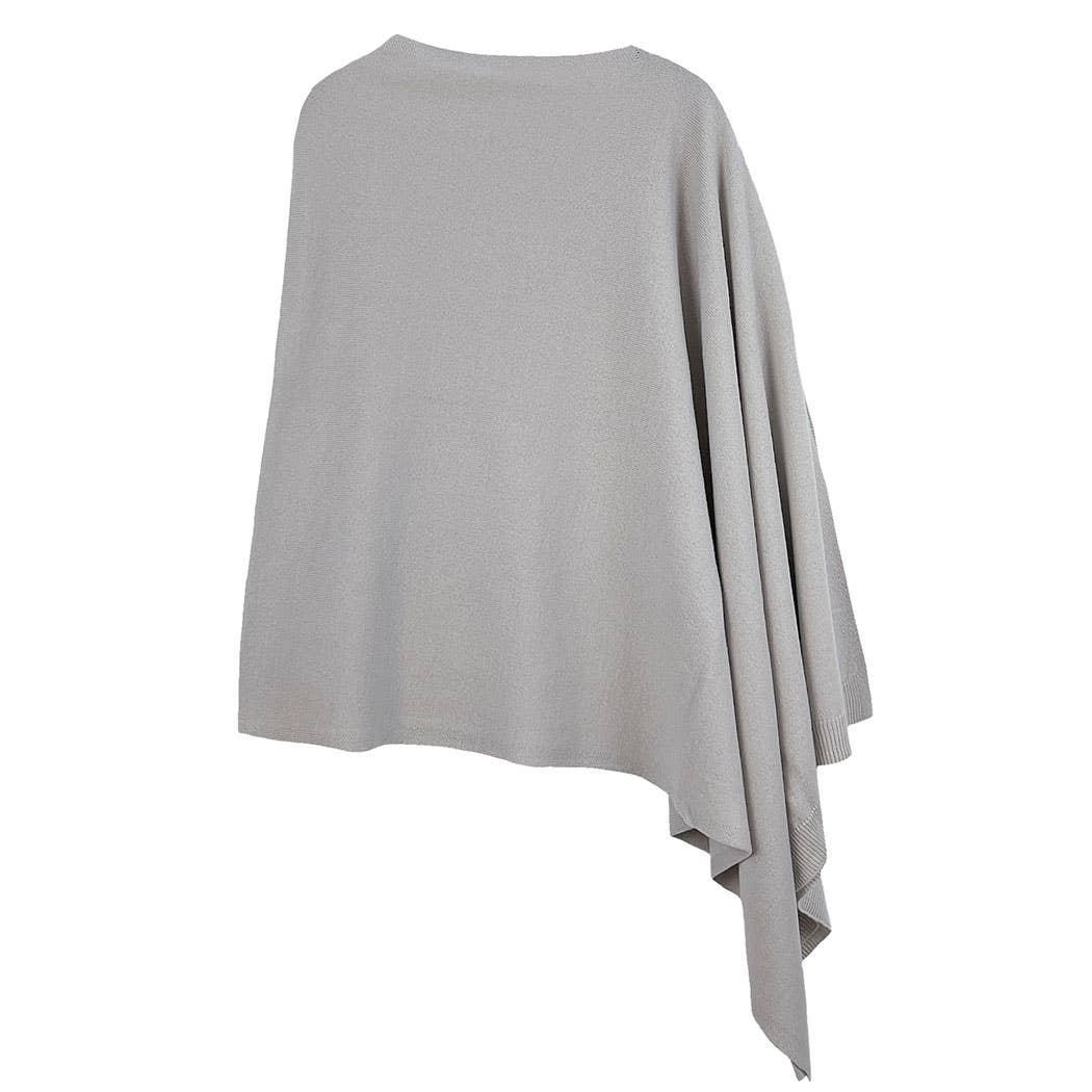 Light Tone Solid Diamond Shape Scarf Poncho Product Image