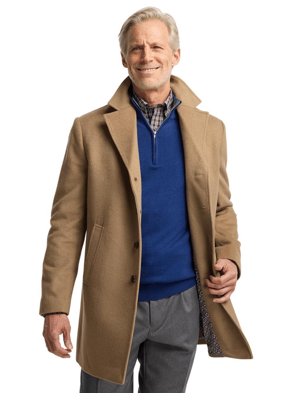 Wool Blend Topcoat - Camel Product Image
