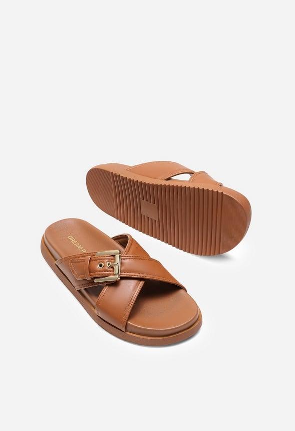 Criss-Cross Flat Sandals Product Image