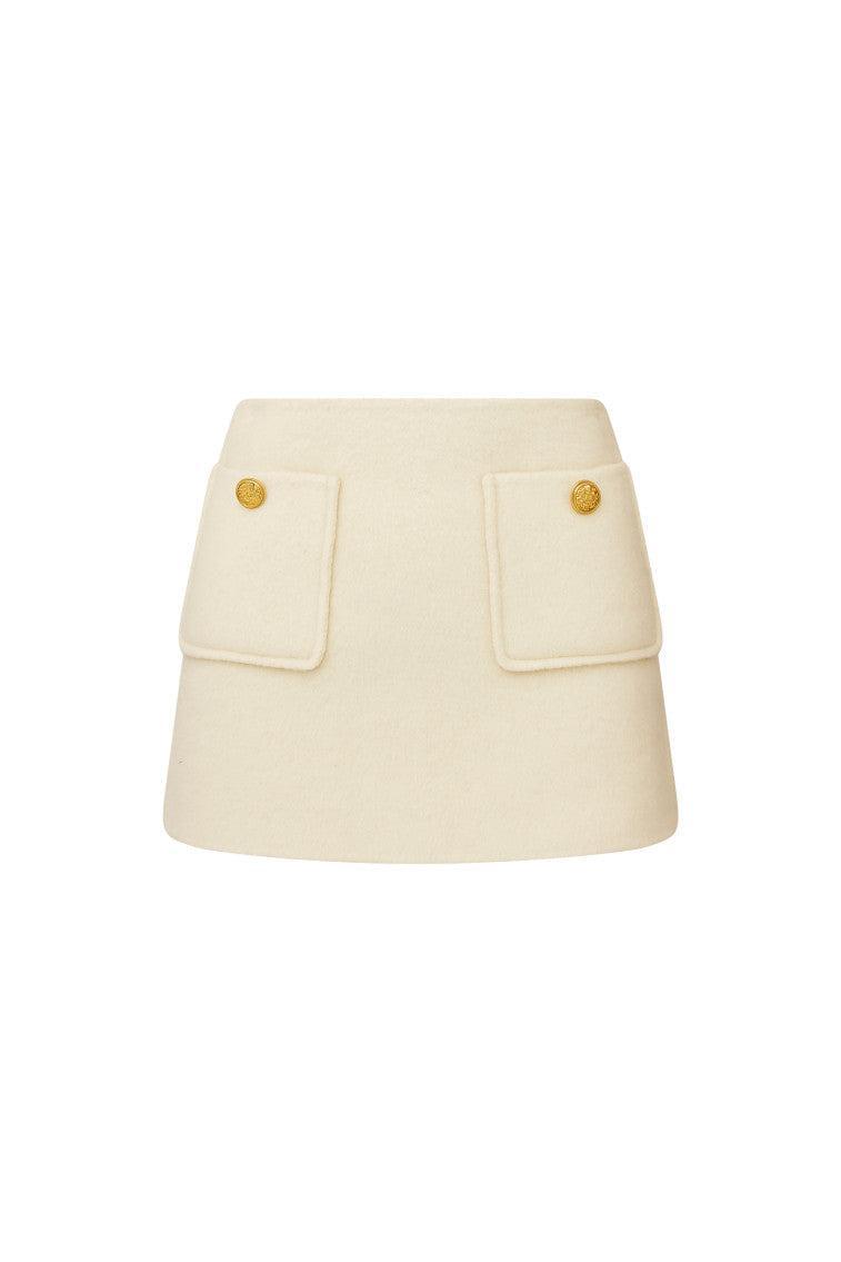 Chula Wool Mini Skirt Product Image