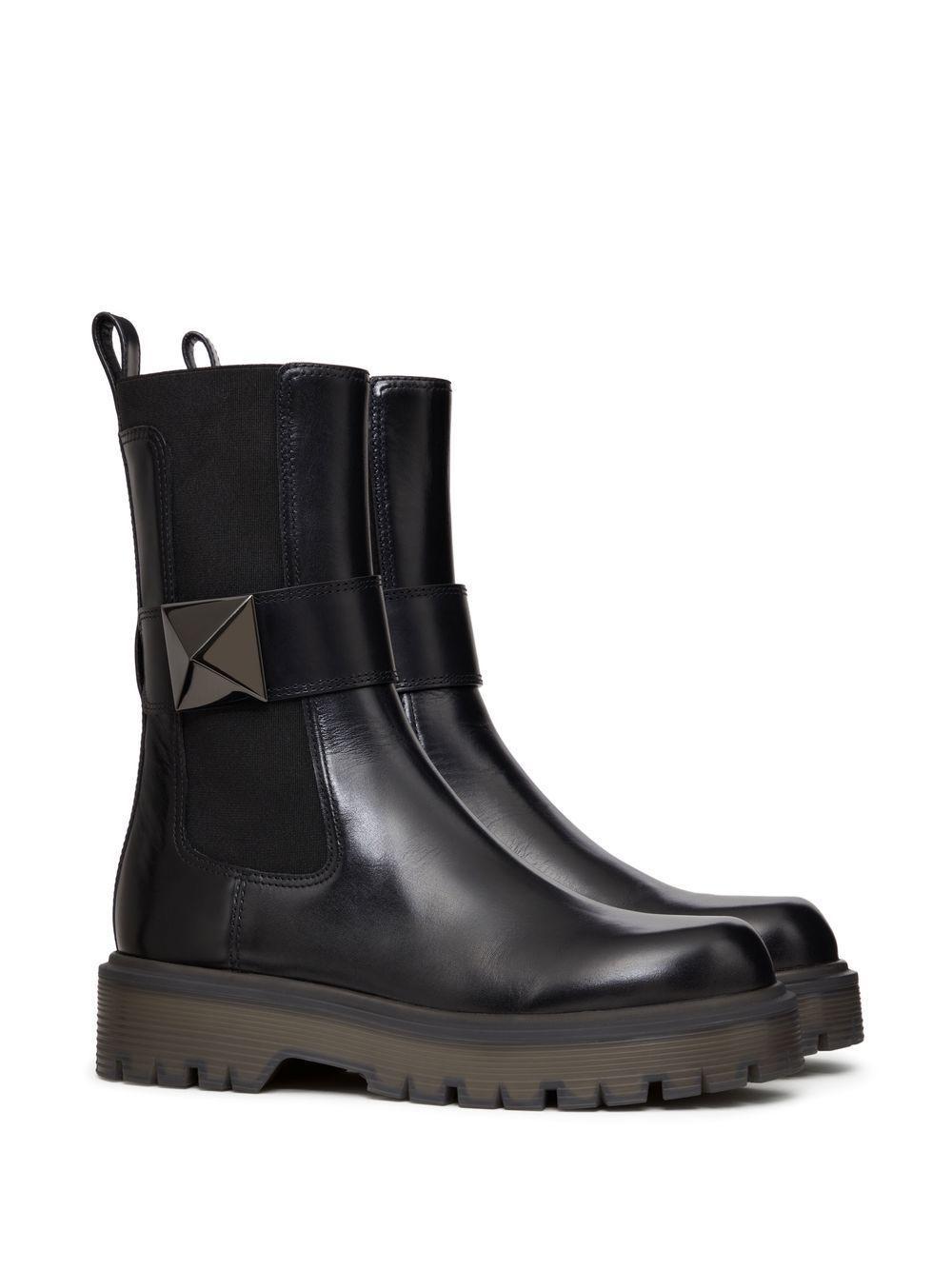 One Stud Beatle leather boots Product Image