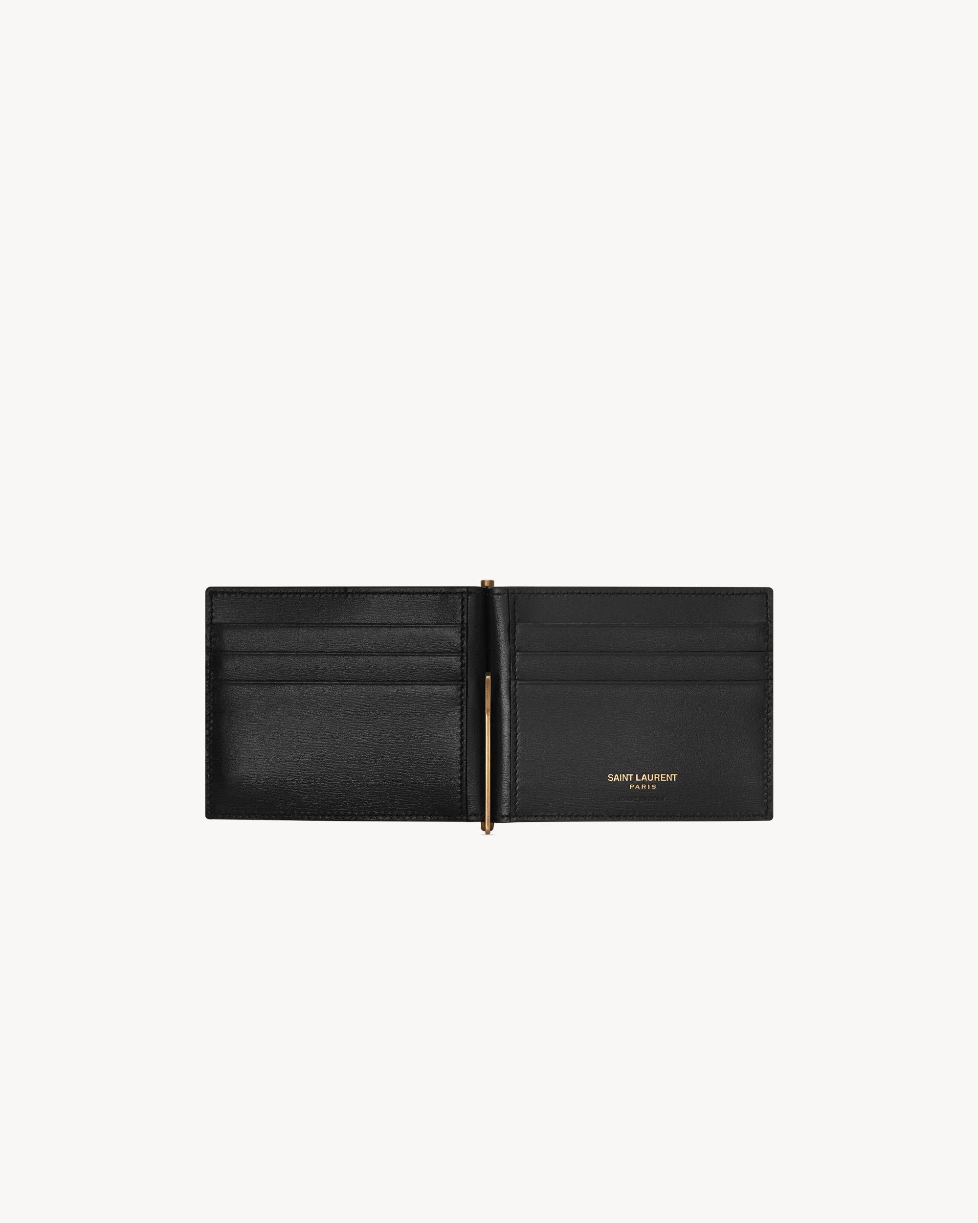 TINY CASSANDRE Bill clip wallet in shiny leather Product Image