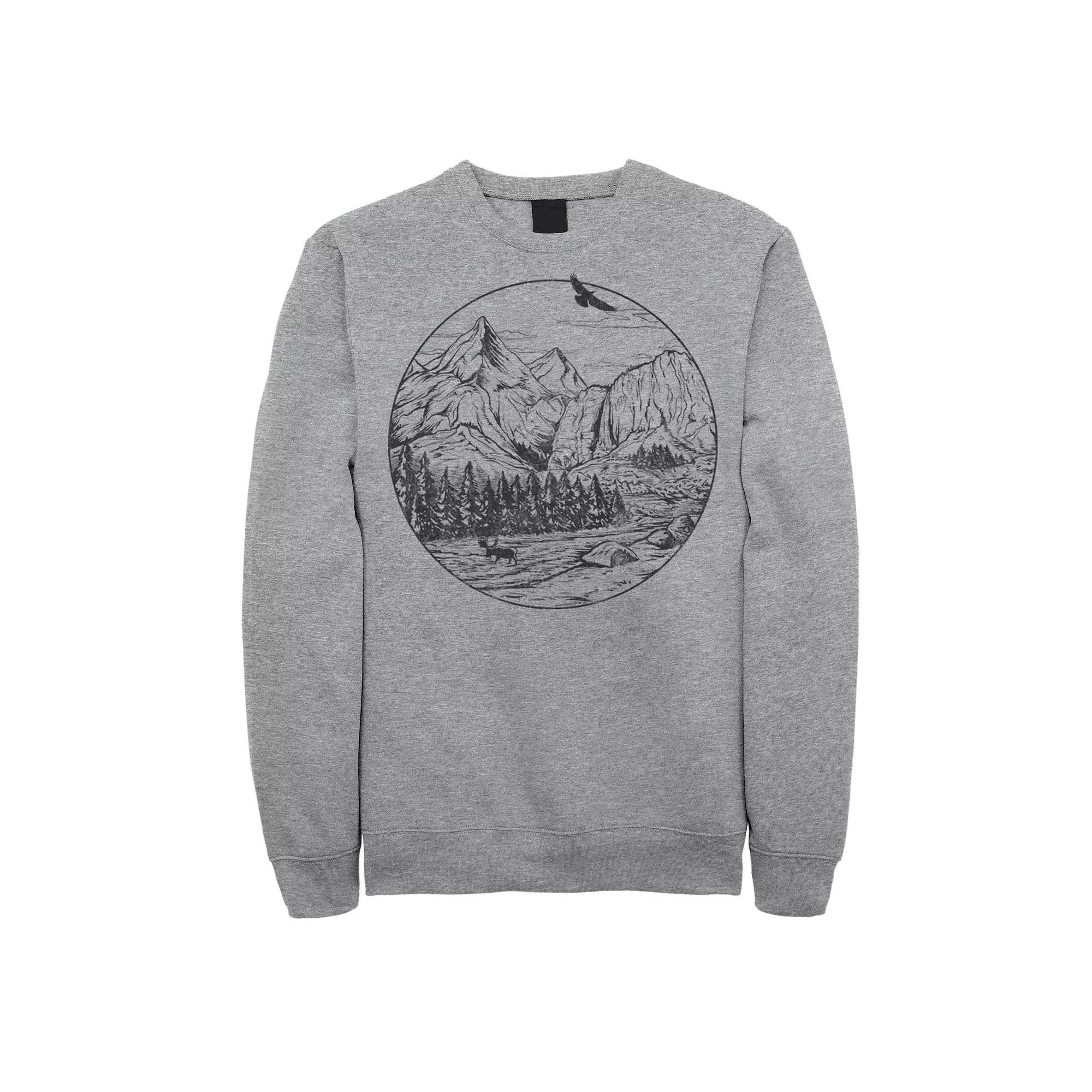Men's Fifth Sun Mountain Falls Sketch Sweatshirt,  Product Image