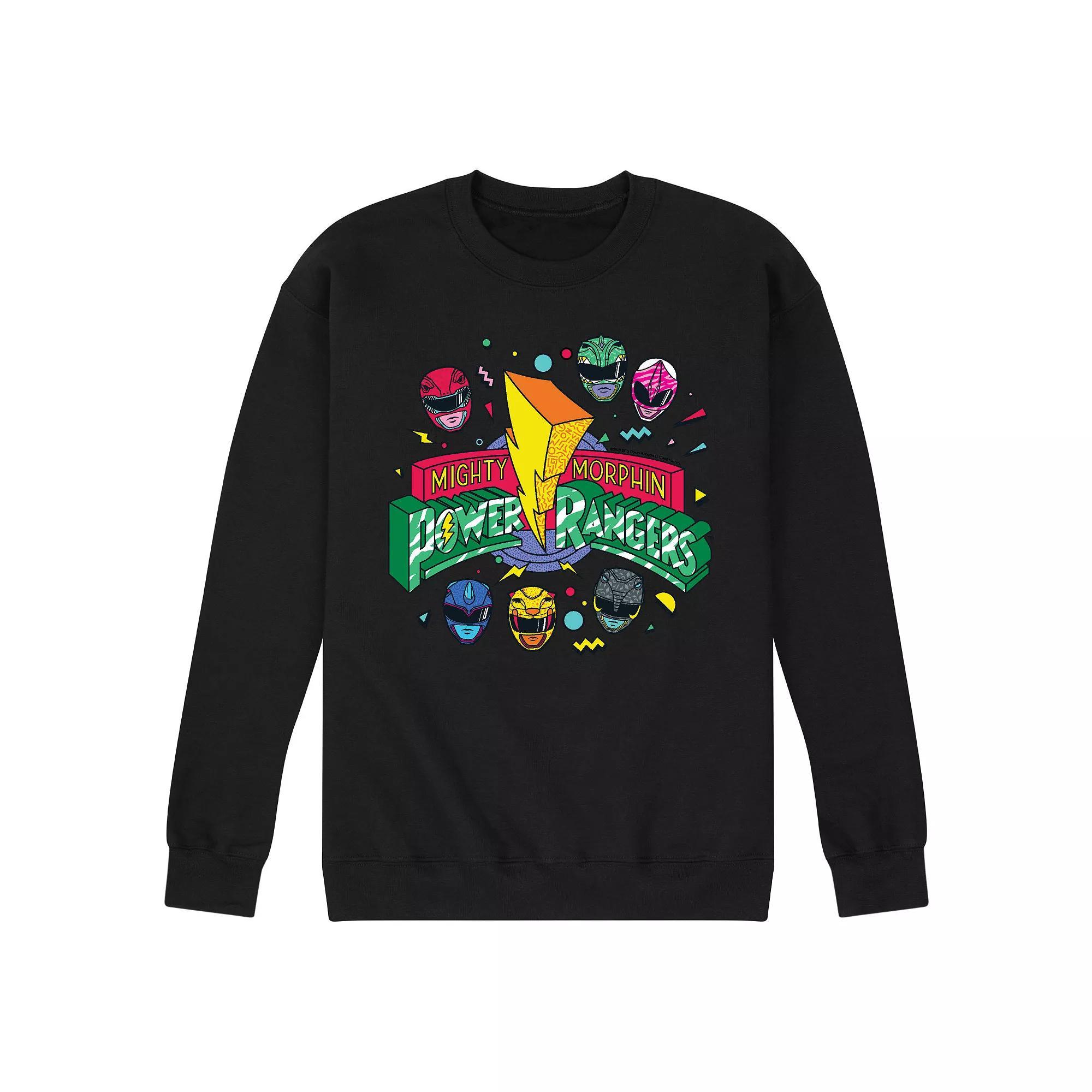 Men's Power Rangers 90's Logo Fleece Sweatshirt,  Product Image