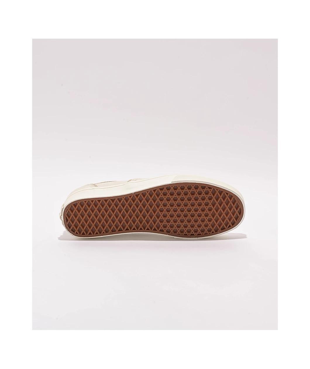 Vans Authentic Silver White & White Skate Shoes Product Image