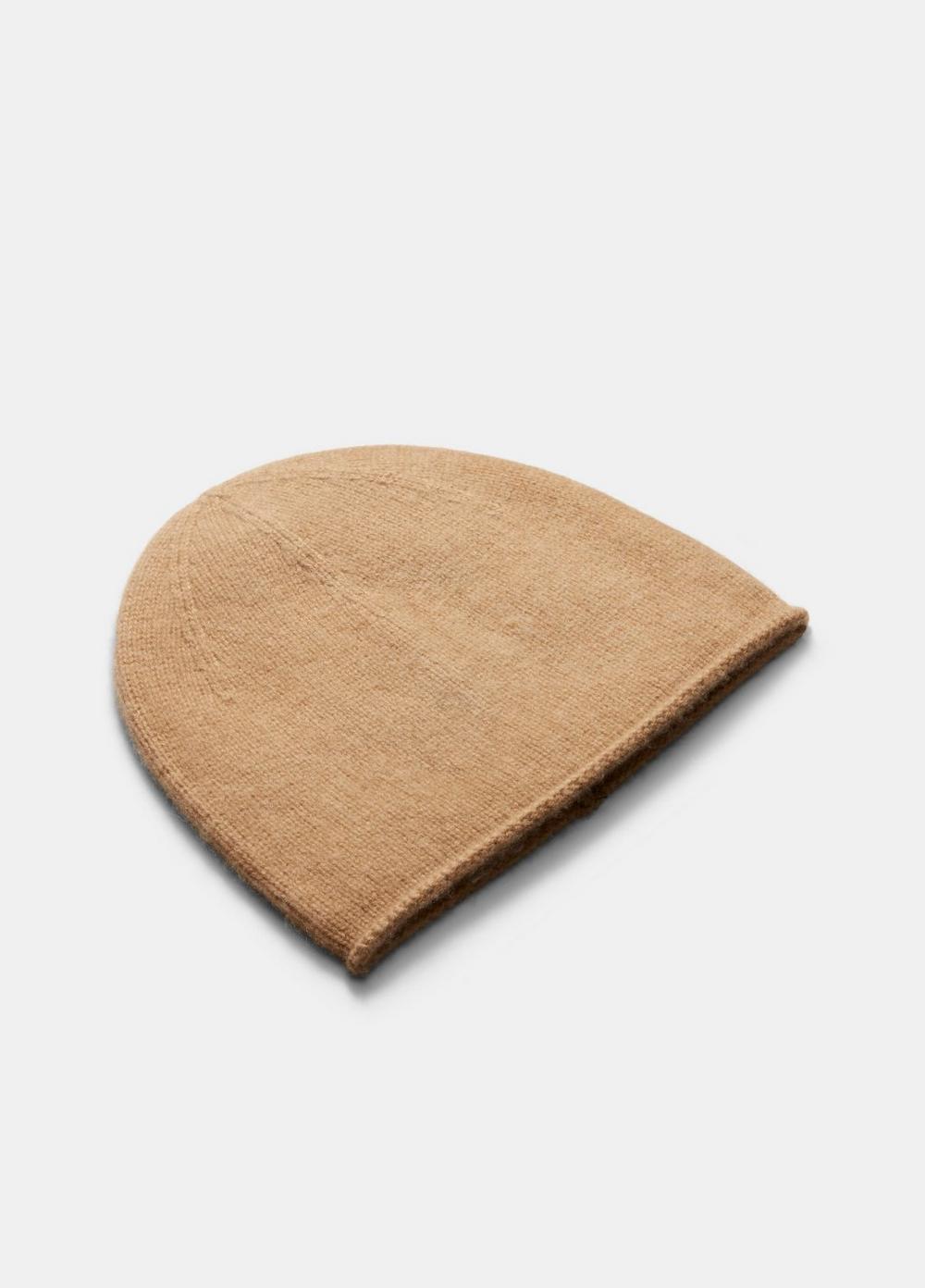 Plush Cashmere Rolled-Edge Beanie Product Image