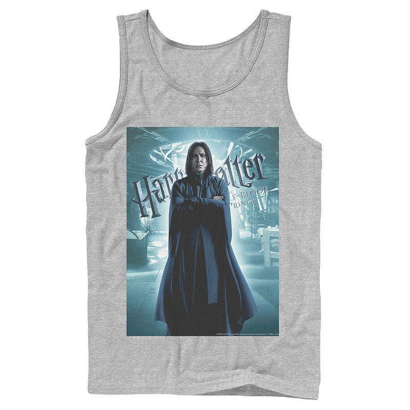 Men's Harry Potter Half-Blood Prince Snape Character Poster Graphic Tank Top, Size: Large, White Product Image