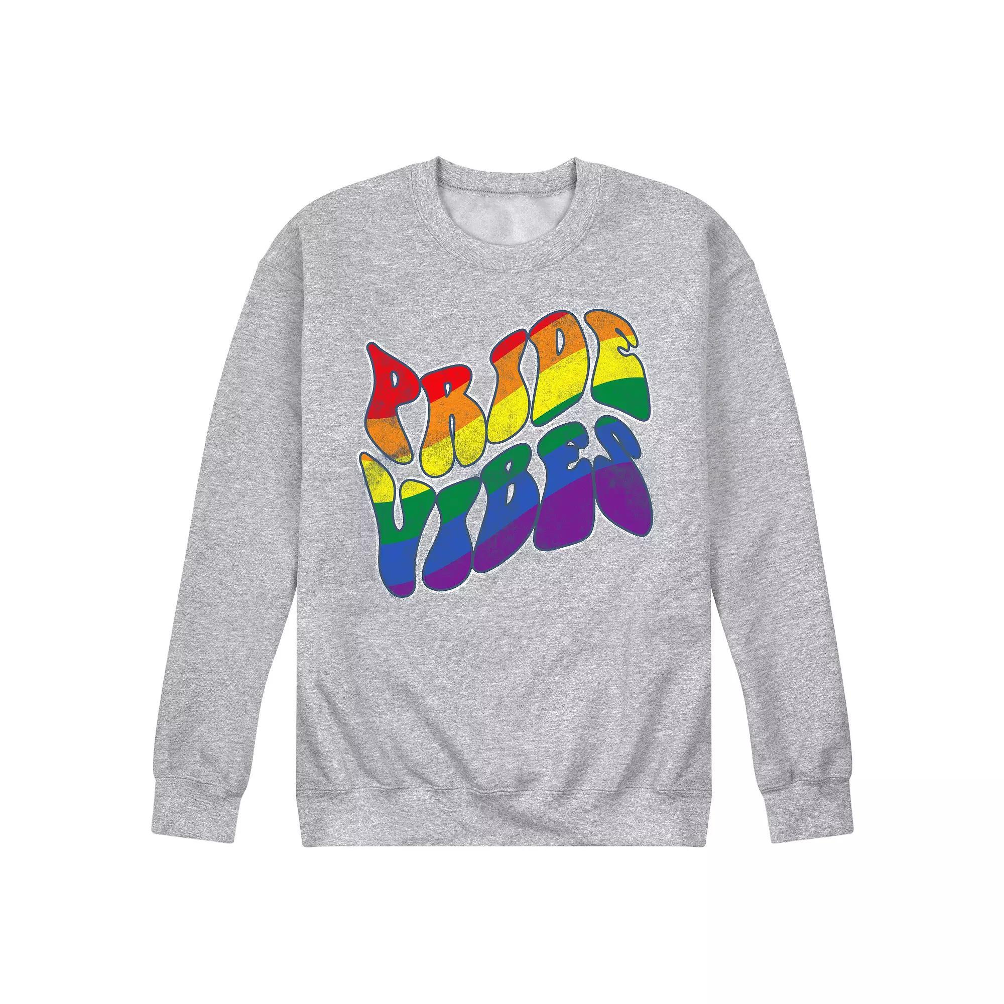 Men's Pride Vibes Fleece Sweatshirt,  Product Image