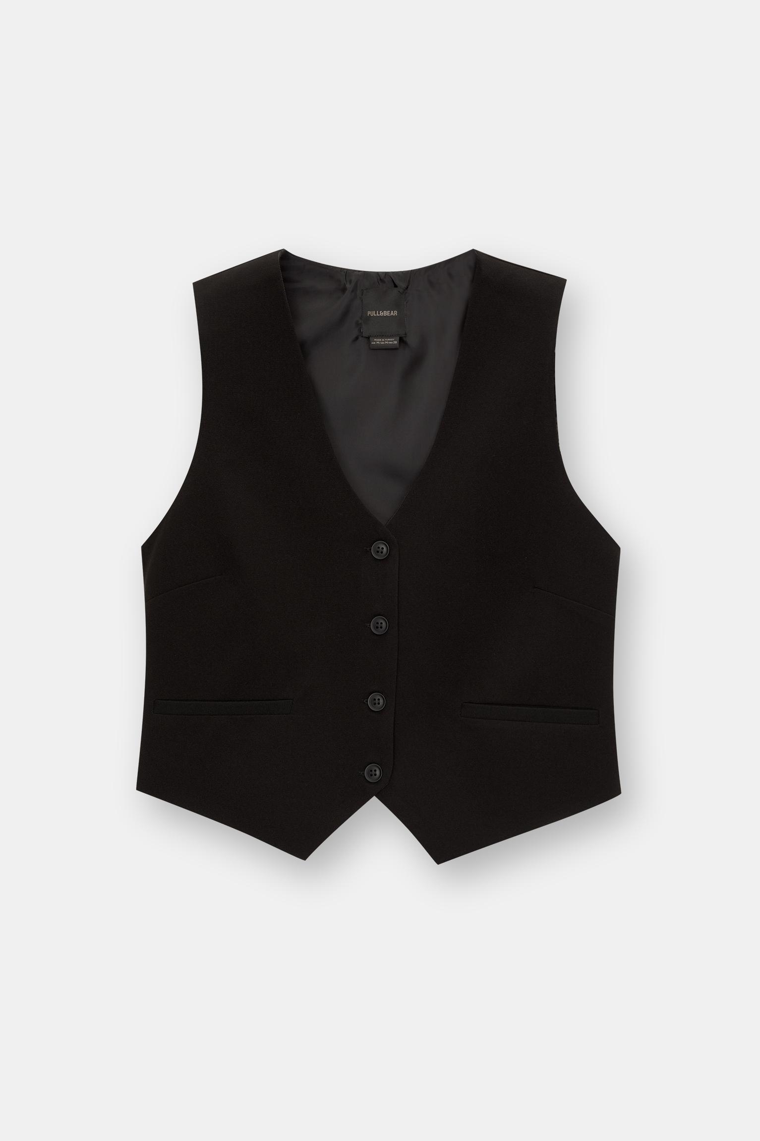 Button-up suit vest Product Image