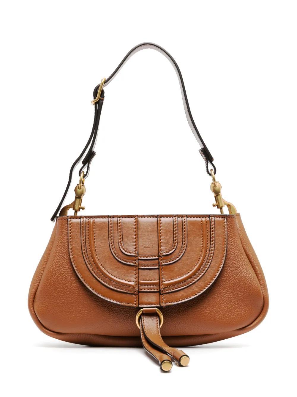 CHLOÉ Saddle Marcie Mini Bag In Brown Product Image