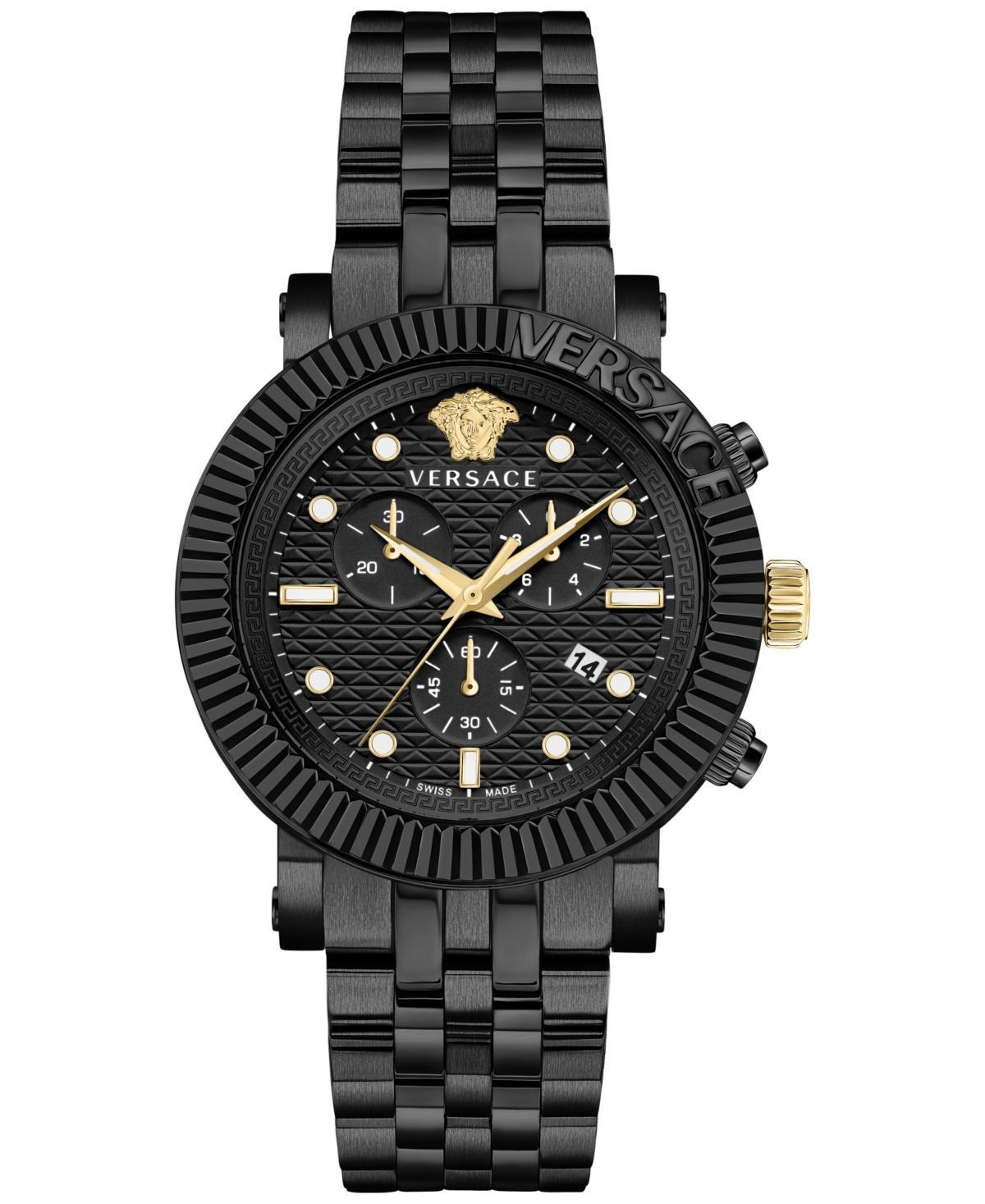 Versace Mens V-Chrono Classic Chronograph Gold Stainless Steel Bracelet Watch Product Image