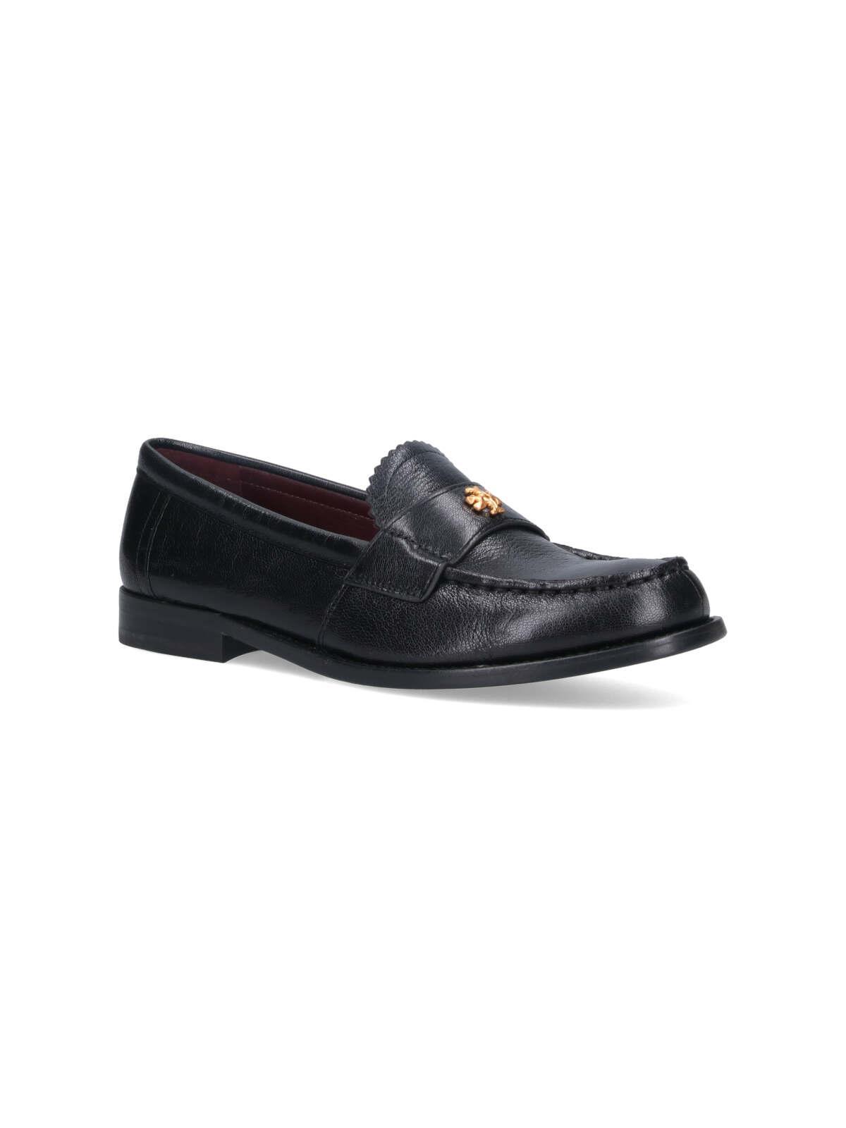 TORY BURCH Woman Loafers Black Size 8 Leather Product Image