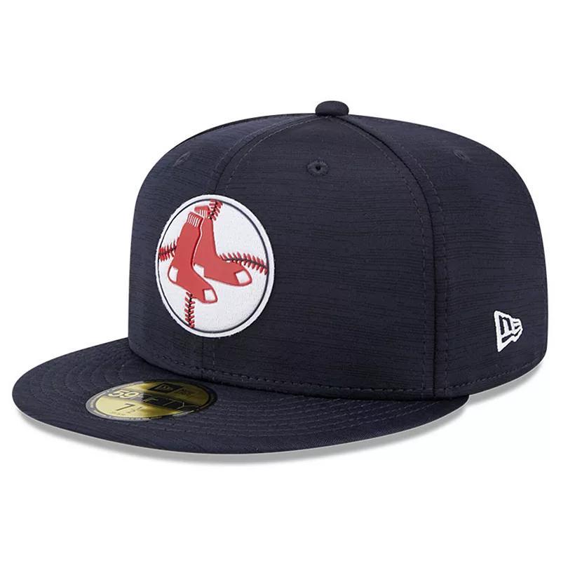 Mens New Era Boston Red Sox 2023 Clubhouse 59FIFTY Fitted Hat Blue Product Image