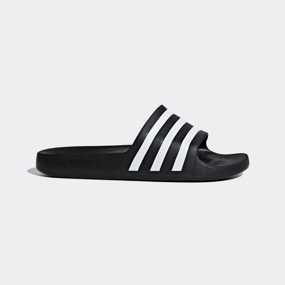 adidas Adilette Men's Aqua Slide Sandals, Size: 11, Off White White Product Image