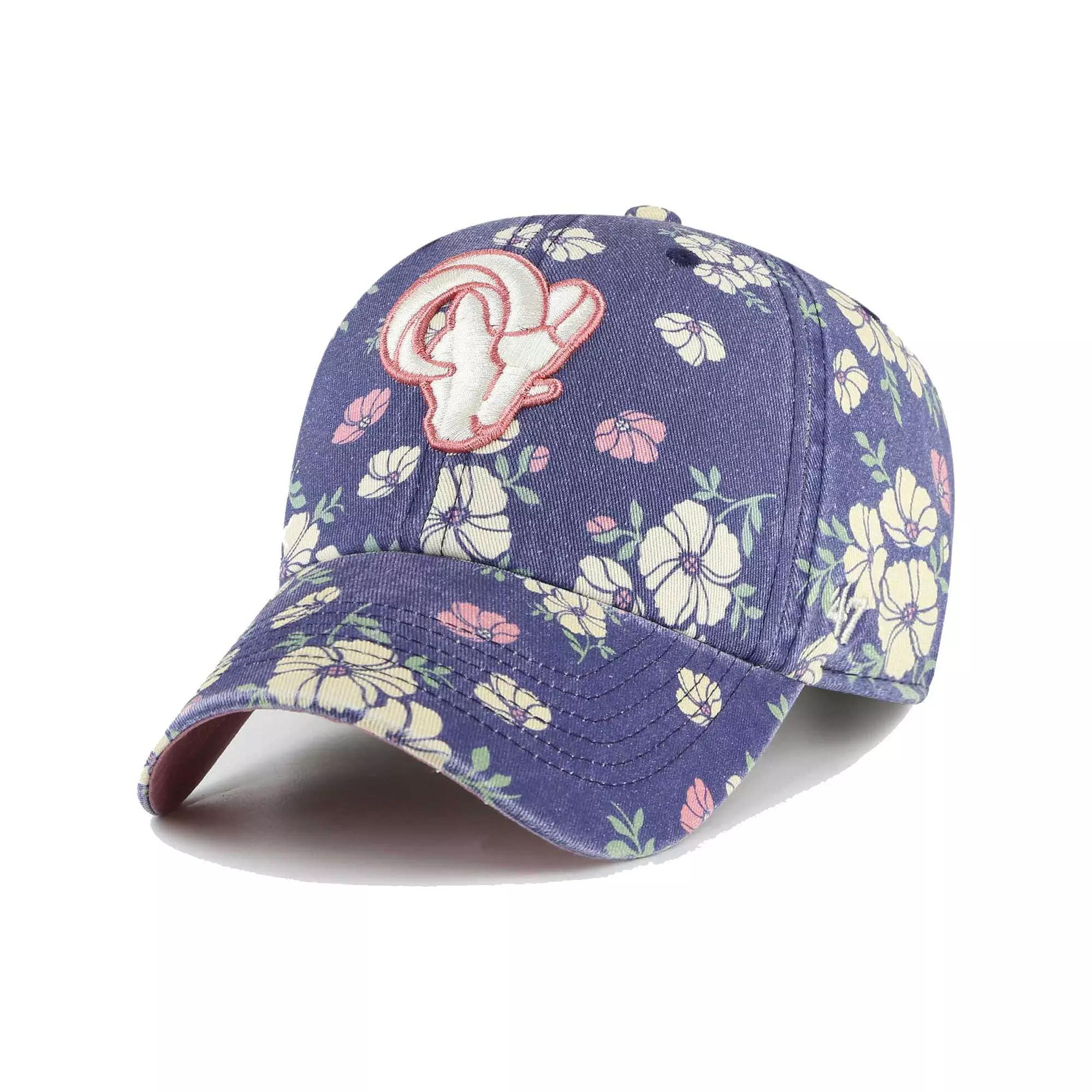 Women's '47 Navy Los Angeles Rams Primrose Clean Up Adjustable Hat, Blue Product Image