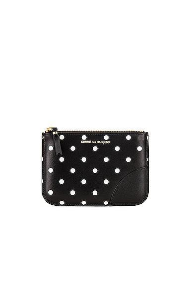 COMME des GARCONS Dots Printed Leather Zip Wallet Product Image